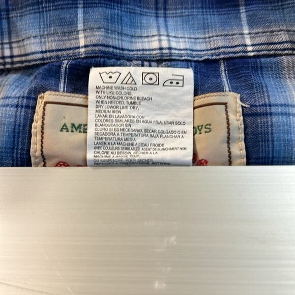 Wrangler Men XL button down shirt American Cowboys Western Stitching Snap Cotton - Picture 12 of 14